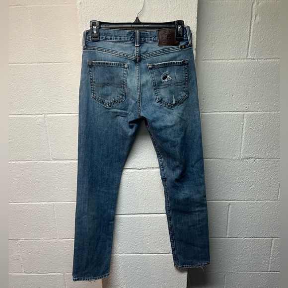 Men's Distressed Blue Jeans- Lucky Brand. Size 28 - Picture 4 of 5